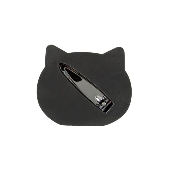 Sass & Bellen musta kissanpäänmuotoinen kynsiviila ja kynsileikkurit setti.