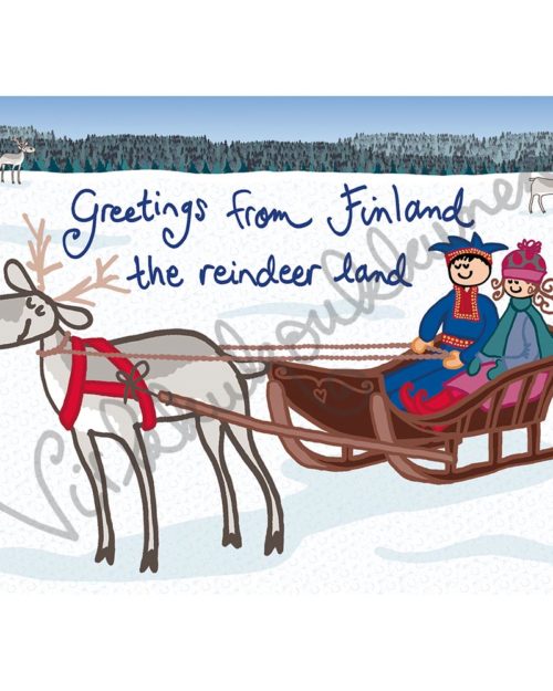 Postikortti "Reindeer land" 261