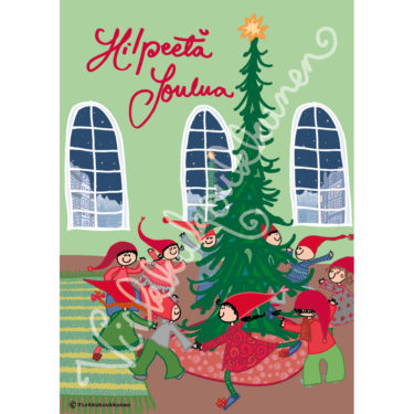 Magnetic-kortti "Hilpeetä Joulua" 2018