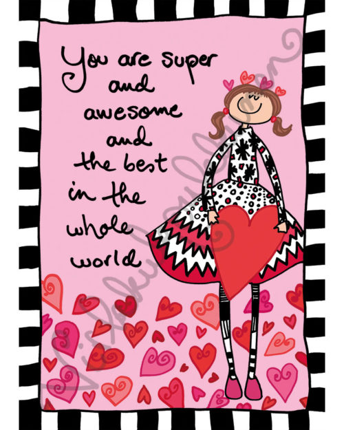 Postikortti "You are super and awesome..." 440