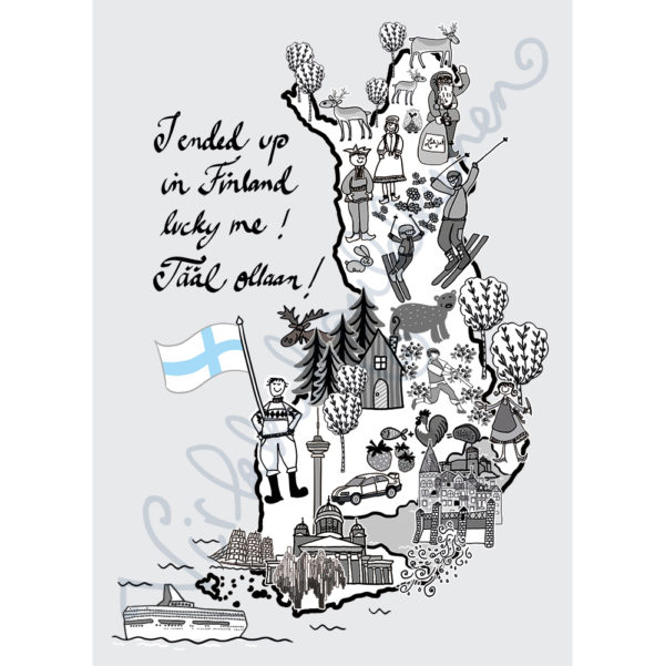 Postikortti "I ended up in Finland!" 521