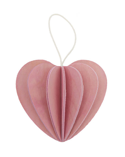 3D-palapelikortti vaaleanpunainen sydän 6,8 cm
